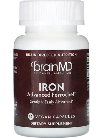 BrainMD, Iron, 30 Vegan Capsules