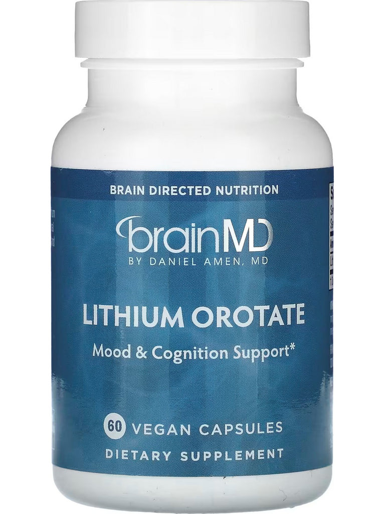 BrainMD, Lithium Orotate, 60 Vegan Capsules