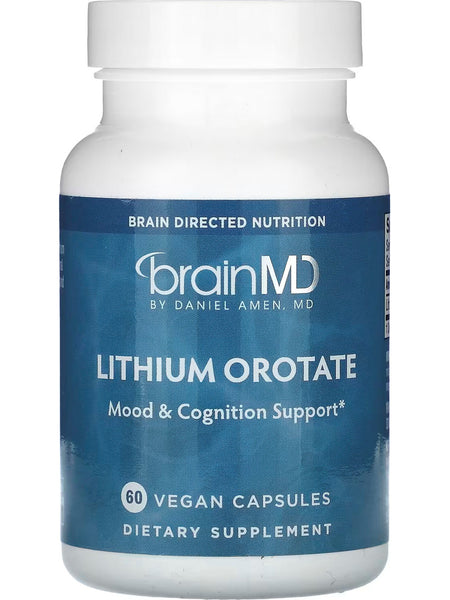 BrainMD, Lithium Orotate, 60 Vegan Capsules