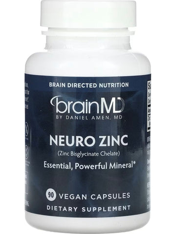 BrainMD, NeuroZinc, 90 Vegan Capsules