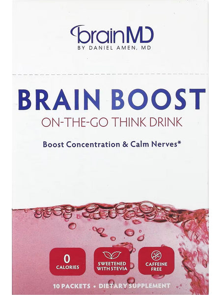 BrainMD, Brain Boost On-The-Go, 10 Packets