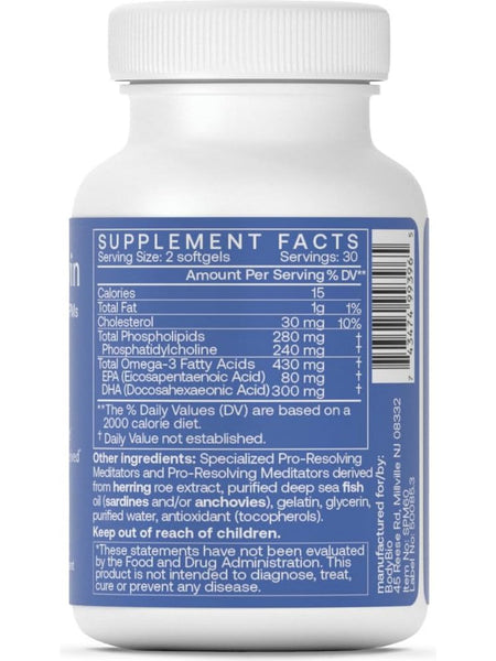 BodyBio, Resolvin (Formerly Fish Oil+), 60 Softgels