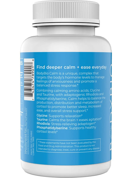 BodyBio, BodyBio Calm, 60 Capsules