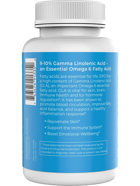 BodyBio, Evening Primrose Oil, 180 Non-GMO Softgels