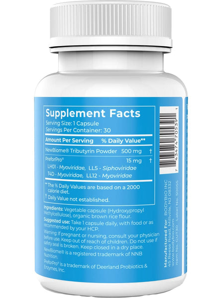 BodyBio, Gut+, 30 Capsules