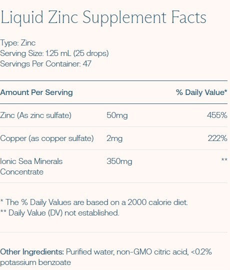 BodyBio, Zinc Liquid Mineral, 2 fl oz