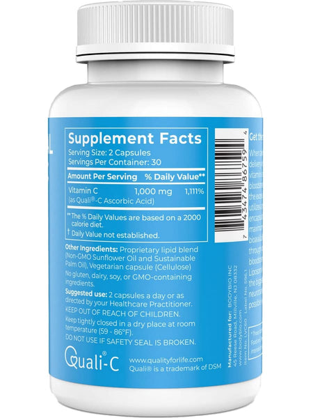 BodyBio, Liposomal Vitamin C, 60 Capsules