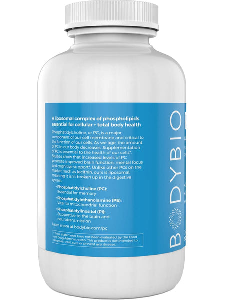 BodyBio, PC (Phosphatidylcholine), 300 Non-GMO Softgels