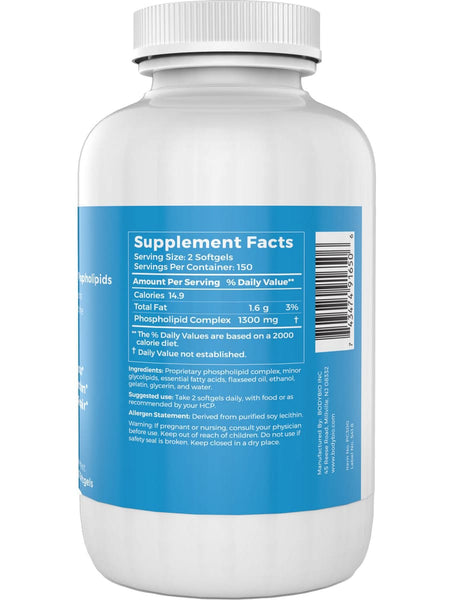BodyBio, PC (Phosphatidylcholine), 300 Non-GMO Softgels