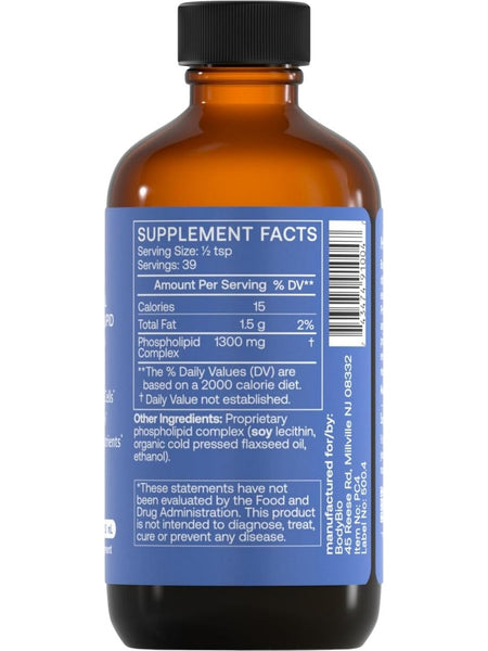 BodyBio, PC, Liposomal Phospholipid Complex, 4 fl oz