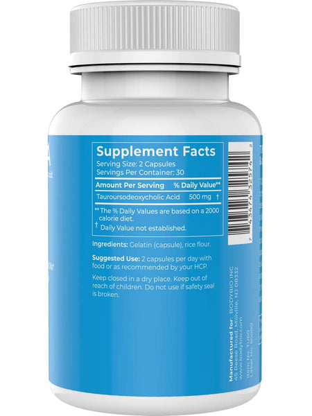 BodyBio, TUDCA (Tauroursodeoxycholic Acid), 60 Capsules