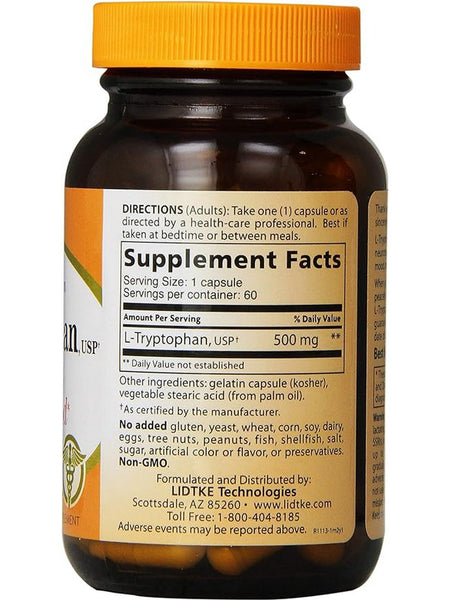 Lidtke, L-Tryptophan, 60 Capsules