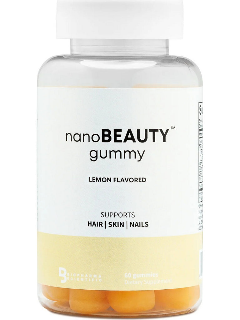 BioPharma Scientific, NanoBeauty Gummy, Lemon, 60 Gummies