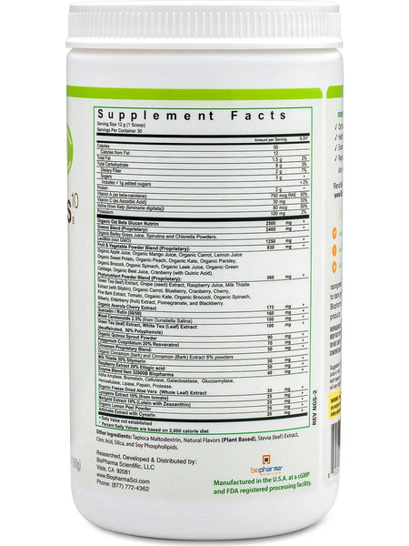 BioPharma Scientific, NanoGreens 10, Strawberry, 12.7 oz