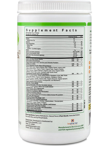 BioPharma Scientific, NanoGreens 10, Green Apple, 12.7 oz