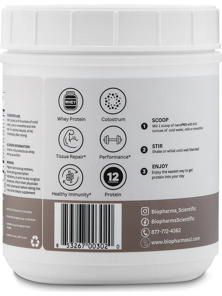 BioPharma Scientific, NanoPro PRP Immune, Vanilla Bean, 1.2 lbs