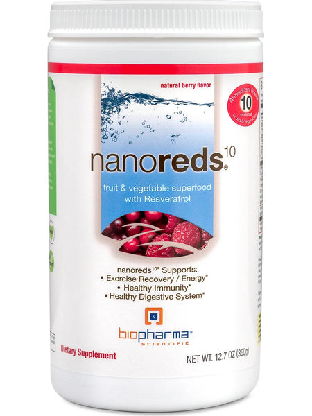 BioPharma Scientific, NanoReds 10, Natural Berry, 12.7 oz