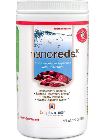 BioPharma Scientific, NanoReds 10, Natural Berry, 12.7 oz