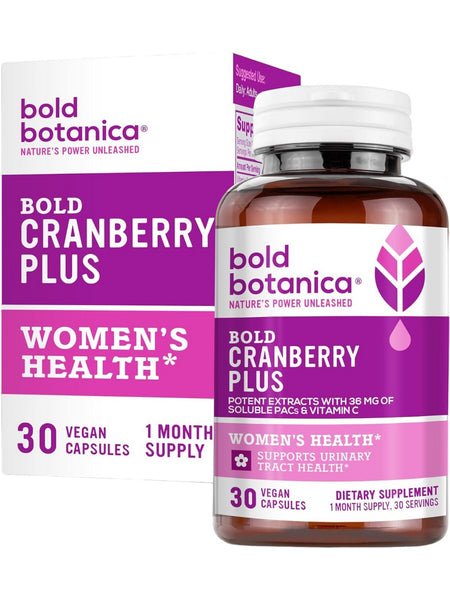 Bold Botanica, Bold Cranberry Plus, 30 Vegan Capsules