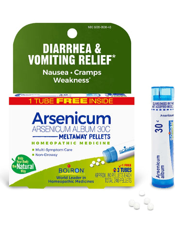 Boiron, Arsenicum Album 30C Bonus Pack, 3 Tubes