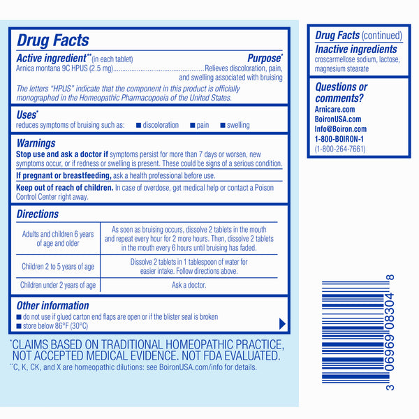 Boiron, Arnicare Bruise, 60 Meltaway Tablets
