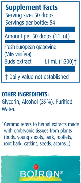 Boiron, Gemmo European Grapevine Buds, 2 fl oz
