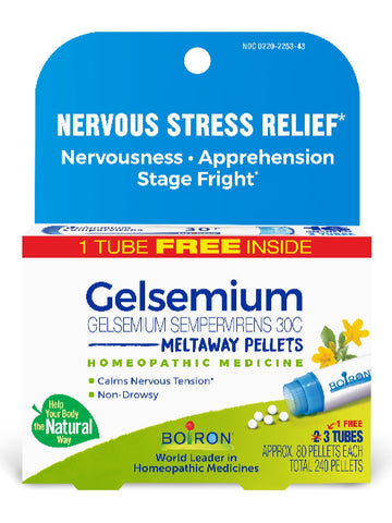 Boiron, Gelsemium Sempervirens 30C Bonus Pack, 3 Tubes