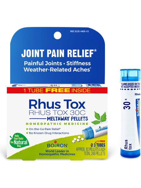 Boiron, Rhus Tox 30C Bonus Pack, 3 Tubes