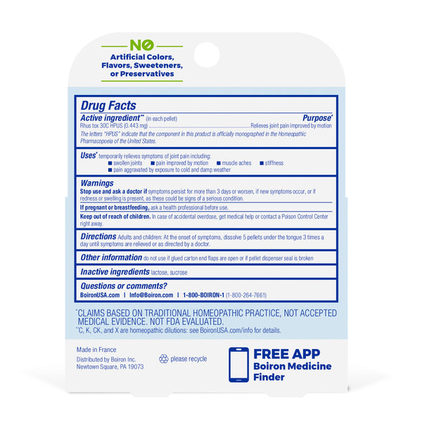 Boiron, Rhus Tox 30C Bonus Pack, 3 Tubes