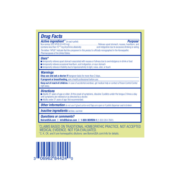 Boiron, Nux Vomica 30C Bonus Pack, 3 Tubes