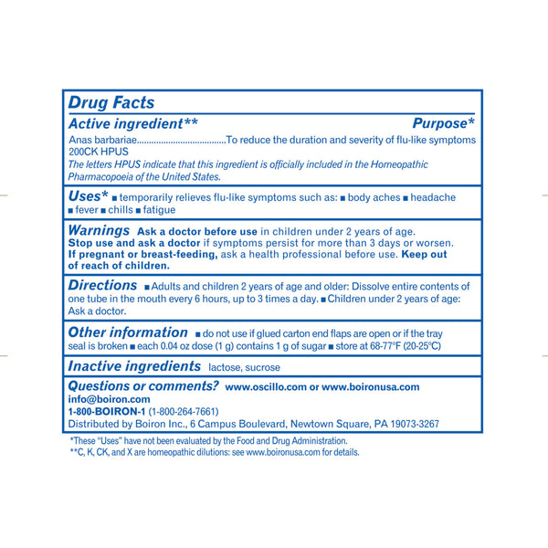Boiron, Oscillococcinum, 12 Doses