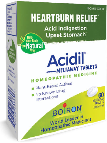 Boiron, Acidil, 60 Meltaway Tablets