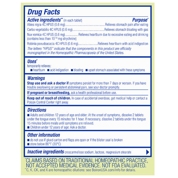 Boiron, Acidil, 60 Meltaway Tablets