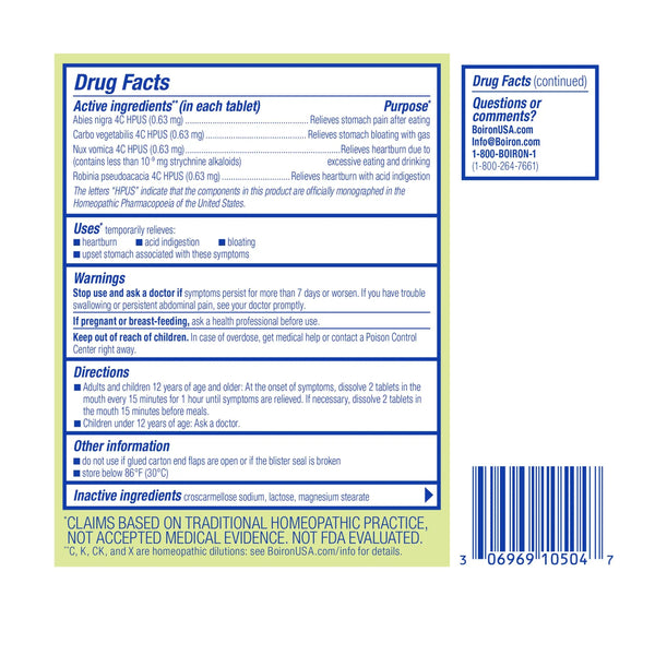 Boiron, AcidCalm, 60 Meltaway Tablets