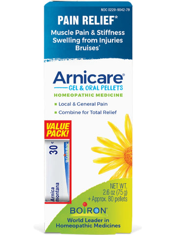 Boiron, Arnicare Gel & Oral Pellets Value Pack, 2.6 oz + 80 Pellets