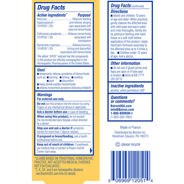 Boiron, Hemcalm Ointment, 1 oz