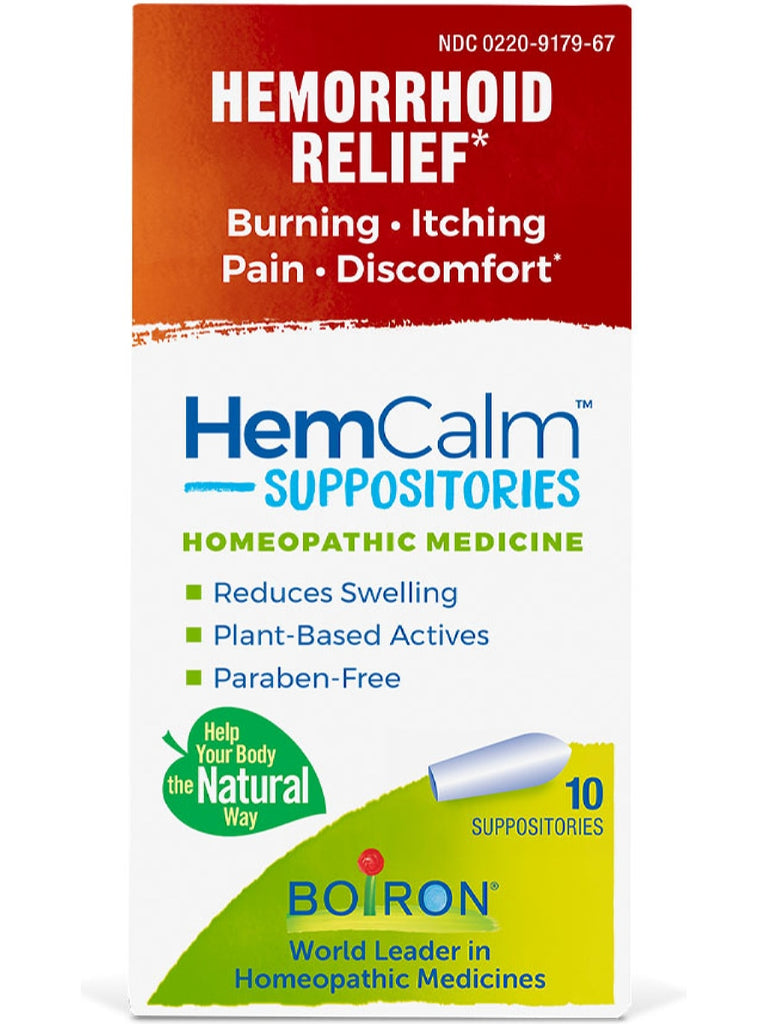 Boiron, Hemcalm Suppositories, 10 Suppositories