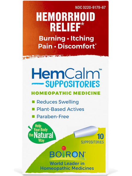 Boiron, Hemcalm Suppositories, 10 Suppositories