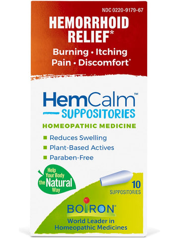 Boiron, Hemcalm Suppositories, 10 Suppositories