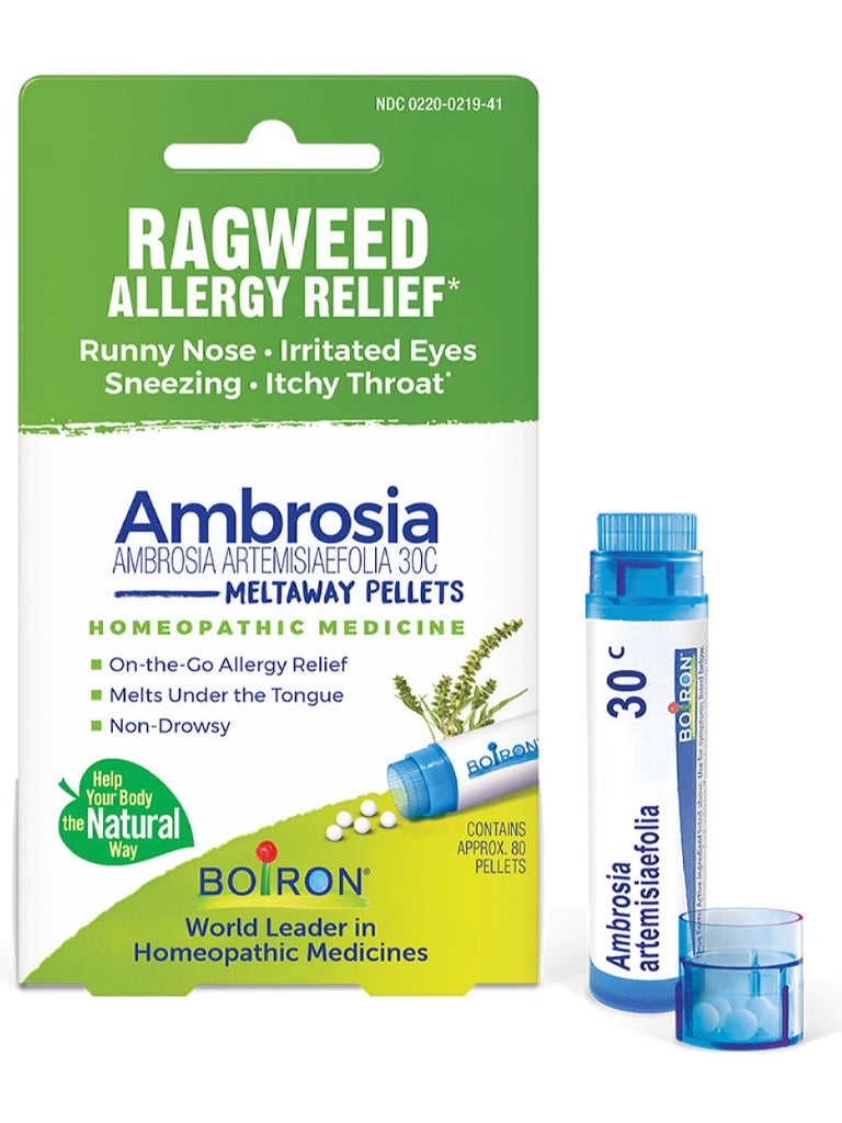 Boiron, Ambrosia Artemisiafolia 30C Single Pack, 80 Pellets