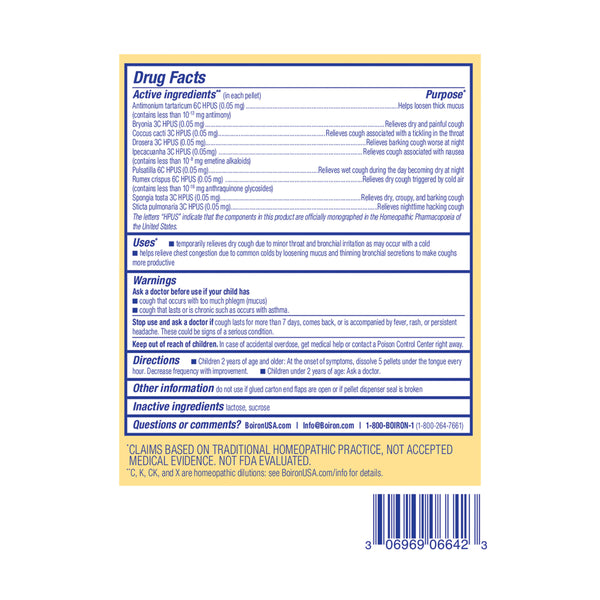 Boiron, Chestal Kids, 2 Tubes