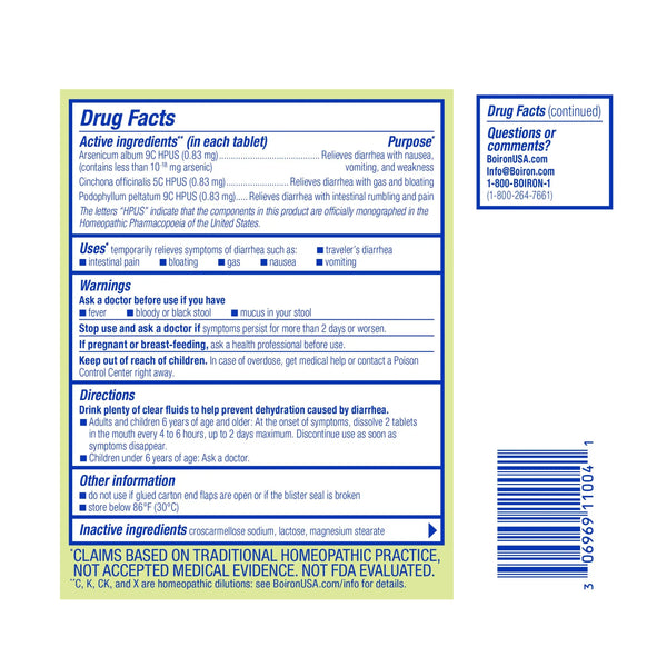 Boiron, Diarrhea Calm, 60 Meltaway Tablets