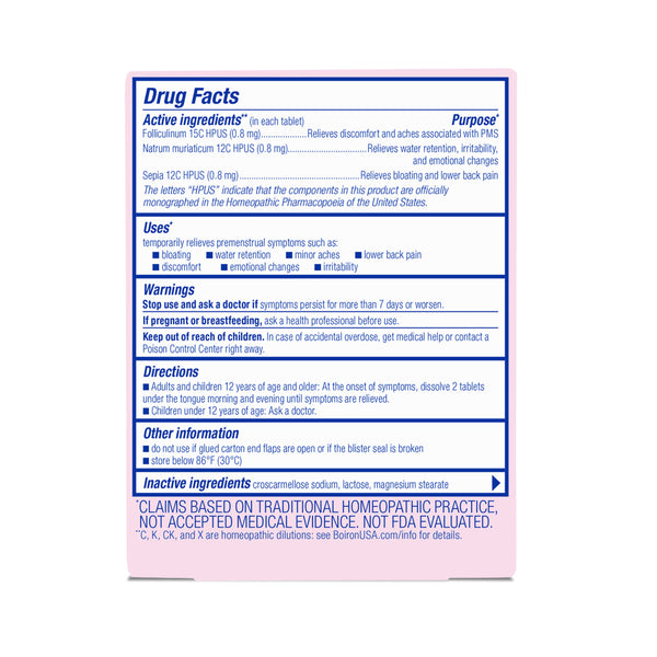 Boiron, Cyclease PMS Relief, 60 Meltaway Tablets