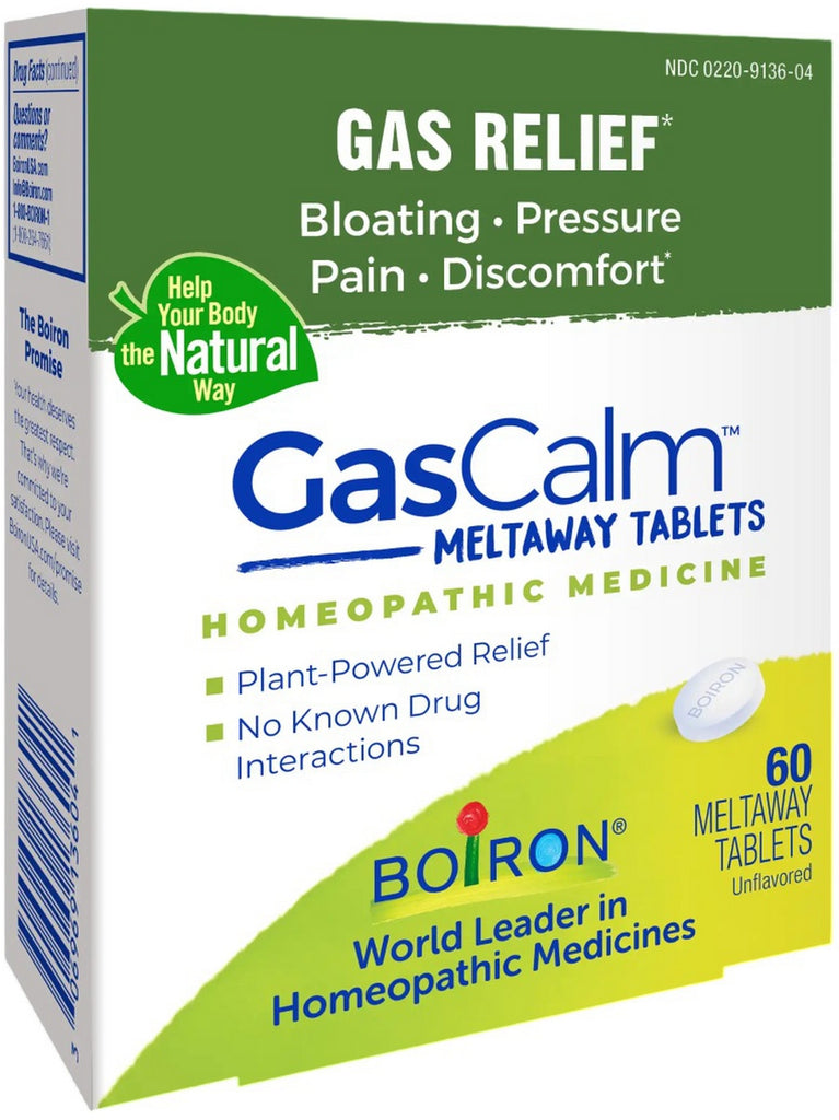 Boiron, GasCalm, 60 Meltaway Tablets