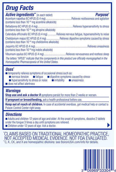 Boiron, Stresscalm, 60 tablets