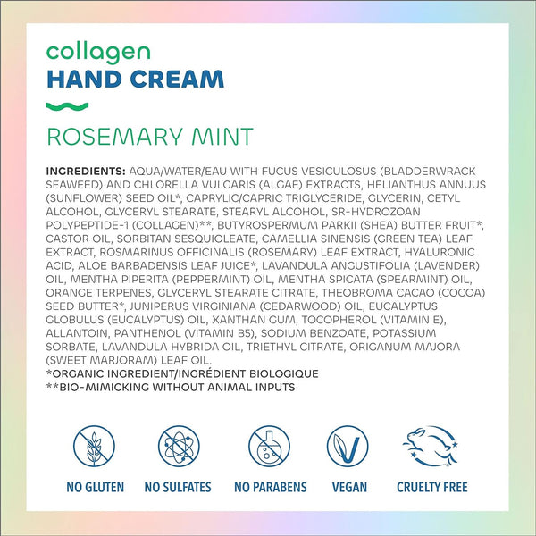 Seaweed Bath Co., Collagen Hand Cream, Rosemary Mint, 2 fl oz