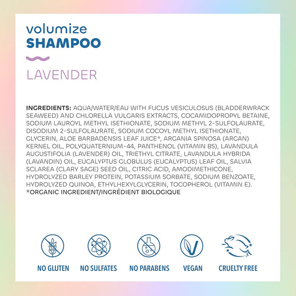 Seaweed Bath Co., Volumize Shampoo, Lavender, 12 fl oz