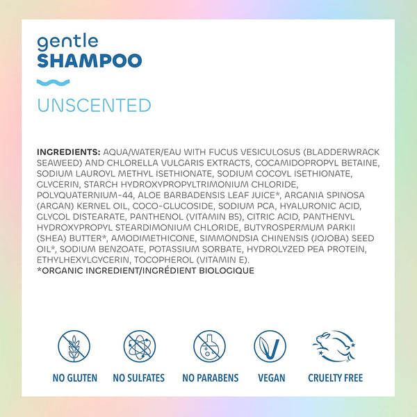 Seaweed Bath Co., Gentle Shampoo, Unscented, 12 fl oz