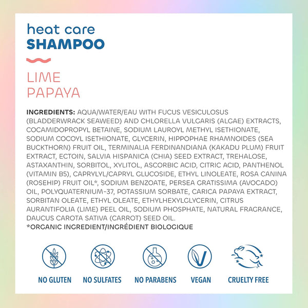 Seaweed Bath Co., Heat Care Shampoo, Lime Papaya, 12 fl oz