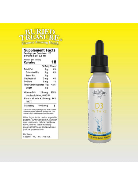 Buried Treasure, D3 with K2, 2 fl oz
